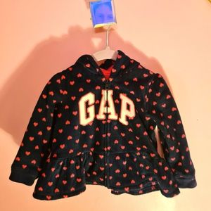 Baby Gap Brannan Fleece Zippered Peplum Hoodie